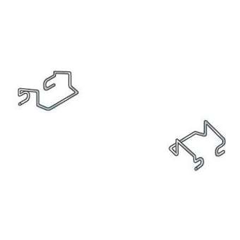 Clips RS pour couvercle Nervuré, Inox|Niedax France-NDX645024