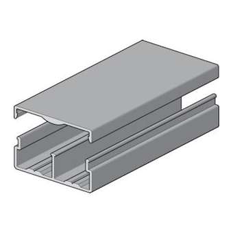 Goulotte FF2 20x50, inviolable, livrée avec couvercle encliquetable, Aluminium|Niedax France-NDX020001