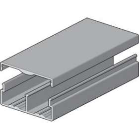 Goulotte FF2 20x50, inviolable, livrée avec couvercle encliquetable, Aluminium|Niedax France-NDX020001