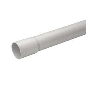 Mureva Tube - conduit rigide tulipé PVC gris - D40mm/3m - au mètre linéaire|Schneider Electric-SCHIMT50640