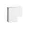 Angle plat pour TA-E 80x40 et TA-G 80x40 blanc
