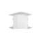 Angle intérieur variable de 70 à 120° pour TA-E 80x40 et TA-G 80x40 blanc