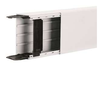 Goulotte lifea h110mmxp60mm + 2 éclisses +4 agrafes M7249 RAL 9016 Pure|Hager-HAGLFF6011009016