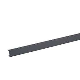 Couvercle largeur 45mm pour goulotte Logix45, colonne, colonnette - PVC Noir|Planet wattohm-PLW68228