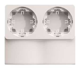 Support double appareillage saillie ateha pour ATA12x50 Pure|Hager-HAGATA125929016