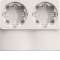 Support double appareillage saillie ateha pour ATA12x50 Pure
