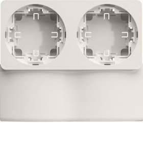 Support double appareillage saillie ateha pour ATA12x50 Pure|Hager-HAGATA125929016