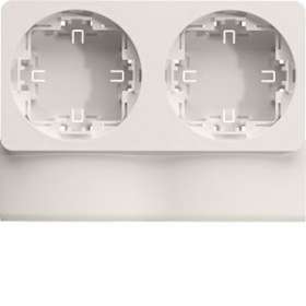 ateha support double pour ATA12x20/30 blanc paloma|Hager-HAGATA12392