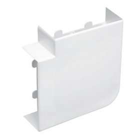 Angle plat - Pour goulotte Logix et Logix ZH 130x50mm - Blanc Artic|Planet wattohm-PLW48009