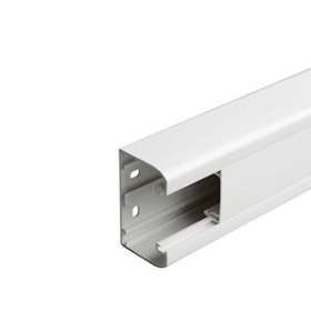 Goulotte 1 compartiment à clippage direct Mosaic 50x80mm de longueur 2m - blanc|Legrand-LEG075601