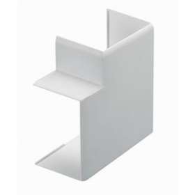 Angle plat - Pour goulotte de distribution Viadis 60x40mm - PVC Blanc Artic|Planet wattohm-PLW16363