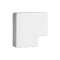 Angle plat pour TA-E 100x40 et TA-G 100x40 blanc