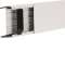 Goulotte lifea PVC h110mm x p40mm + 2 éclisses + 4 agrafes M 7249 RAL 9016 Pure