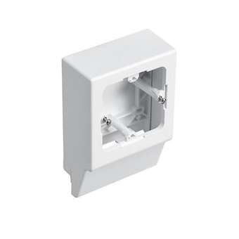 Cadre entraxe 60mm-Profondeur 12mm-Pour moulures Keva profondeur 12mm-PVC Blanc|Planet wattohm-PLW11511