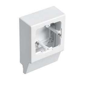 Cadre entraxe 60mm-Profondeur 12mm-Pour moulures Keva profondeur 12mm-PVC Blanc|Planet wattohm-PLW11511