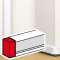 Embout pour goulotte à clippage direct Mosaic 50x105mm - blanc