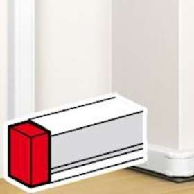 Embout pour goulotte à clippage direct Mosaic 50x105mm - blanc|Legrand-LEG075612