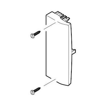 Embout - Pour goulotte Logix 45 et Universelle 100x50mm - Blanc Artic|Planet wattohm-PLW49004