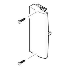 Embout - Pour goulotte Logix 45 et Universelle 100x50mm - Blanc Artic|Planet wattohm-PLW49004