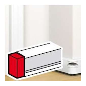 Embout pour goulotte à clippage direct Mosaic 50x145mm - blanc|Legrand-LEG075614