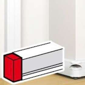 Embout pour goulotte à clippage direct Mosaic 50x145mm - blanc|Legrand-LEG075614