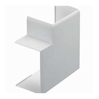 Angle plat - Pour goulotte de distribution Viadis 32x16mm - PVC Blanc Artic|Planet wattohm-PLW16243