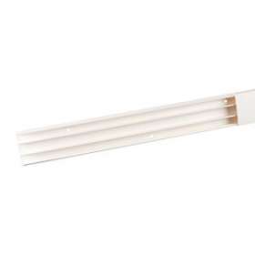 Moulure Keva 50mmx20mm - Fond+couvercle-3 compartiments-Longueur 2m-Blanc Artic|Planet wattohm-PLW11581