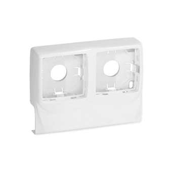 Boîtier double pour appareillage saillie LegrandTM sur Optima TM 34x16 blanc|Iboco-IBOB08859