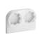 Boîtier double pour appareillage OptimaTM sur Optima TM 22x12,5 & 32x12,5 blanc