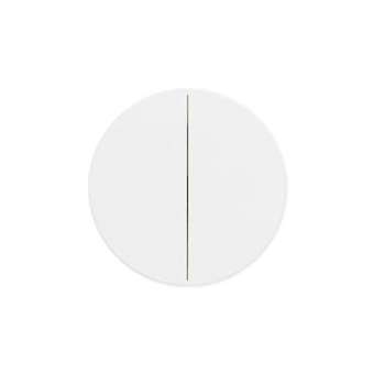 Interrupteur Optima double 2 en 1: va-et-vient ou bouton poussoir blanc|Iboco-IBOB88040