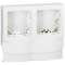 Cadre Appareillage saillie 2 postes pose long moulures DLPlus ép. 12,5mm -blanc