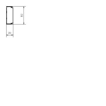 Moulure ATA 20x50 Blanc Paloma|Hager-HAGATA205009010