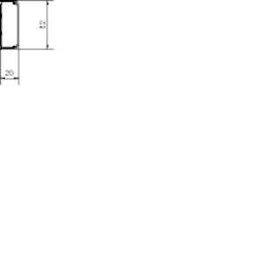 Moulure ATA 20x50 Blanc Paloma|Hager-HAGATA205009010