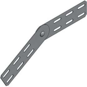 Eclisse plate articulée verticalement EA, hauteur 48/51, SZ|Niedax France-NDX402006