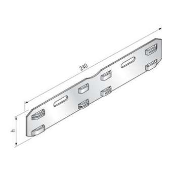 Eclisse Rapidtol ER, hauteur 72-96, SZ, fixation rapide sans boulons|Niedax France-NDX402011