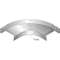 Virage 90DEG pour dalles perforées, 48x147, SZ