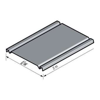 Couvercle CO2 Gamme PSN, largeur 100 mm, longueur 2m, SZ|Niedax France-NDX005003