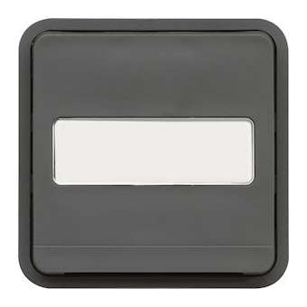 cubyko Inter VV porte-étiquette associable gris IP55|Hager-HAGWNA006