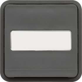 cubyko Inter VV porte-étiquette associable gris IP55|Hager-HAGWNA006