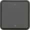 cubyko Interrupteur bipolaire marqué 0/1 associable gris IP55