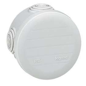 Boîte de dérivation ronde Plexo D70mm hauteur 45mm - gris RAL7035|Legrand-LEG092002