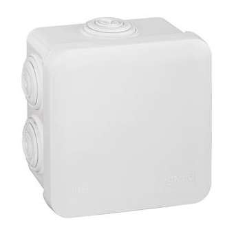 Boîte de dérivation carrée Plexo dimensions 80x80x45mm - blanc RAL9010|Legrand-LEG092013