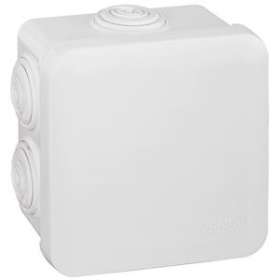 Boîte de dérivation carrée Plexo dimensions 80x80x45mm - blanc RAL9010|Legrand-LEG092013