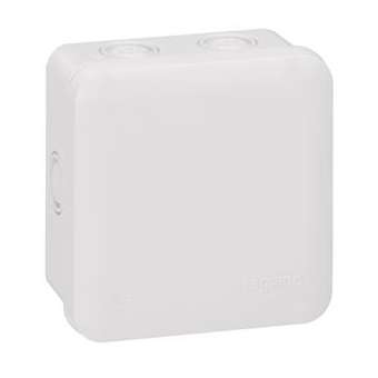 Boîte de dérivation carrée pour presse-étoupe Plexo gris -7 entrées -80x80x45mm|Legrand-LEG092014