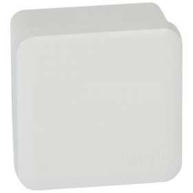 Boîte de dérivation carrée pour presse-étoupe Plexo gris -face lisse -80x80x45mm|Legrand-LEG092011