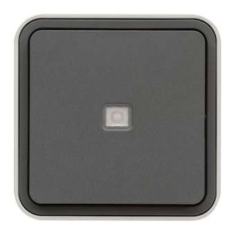 cubyko interrupteur va-et-vient témoin avec neutre saillie gris IP55|Hager-HAGWNC003