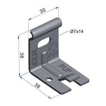 Patte multifonction PUF, pour largeur inférieure à 150 mm, SZ.|Niedax France-NDX552036