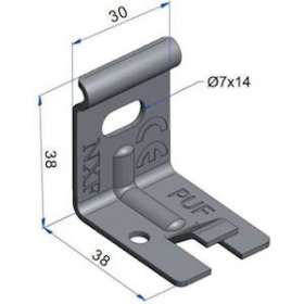 Patte multifonction PUF, pour largeur inférieure à 150 mm, SZ.|Niedax France-NDX552036