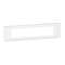 Plaque de finition horizontale Mosaic pour 10 modules blanc