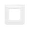Plaque de finition Mosaic pour 2 modules blanc antimicrobien
